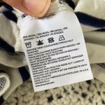 Amour Vert Modal Striped Crewneck 3/4 Sleeve Mini Dress White/Blue (Medium) Photo 6