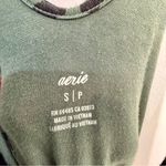 Aerie  Olive Green Leopard Print Shorts Tank Romper | S Photo 2