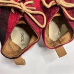 Toms ‎ Bota red plaid sneakers size 10 Photo 4