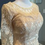 Women’s Tea Length BodyCon Dress Matching Chiffon Jacket Corset Back Size XS Photo 7