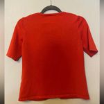 Jones Wear ⭐️ burnt orange short sleeve cardigan size small Photo 5