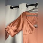 ASOS  Design Bias Cut Satin Maxi Tea in Peach Dress 12 Photo 8