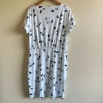 Ann Taylor SHORT SLEEVE DRESS WOMENS SIZE XL BLUE FLORAL PRINT Photo 6