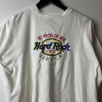 Hard Rock Cafe Oversized Jamaica T Shirt Womens White Medium M Embroidered Tee Photo 10