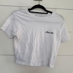 Alphalete  Women’s Small Logo White Crop Top Photo 0