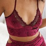 Aerie Crushed Velvet Bralette Photo 0