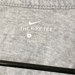 Nike  Women's Size Small Grey Cotton Just Do It Ringer T-Shirt Short Sleeve Photo 3