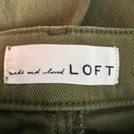 Loft Button Fly Camo Green High Rise Jeans Size 6/28 NWOT Photo 1