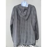 Ruti Gray Plaid Pullover Hoodie Drawstring Hem‎ Long Sleeve S/M Size 4 Photo 6