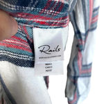 Rails  Women’s Hunter Long Sleeve Plaid Button Down in White/Navy/Red Size S Photo 4