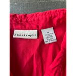 Apostrophe  Women's Red Quarter sleeve double front pocket button down size‎ 18 Photo 5