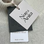 Note di Anita Italy Wool Cashmere Blend Poncho Brown Ivory One Size NEW *FLAW Tan Photo 1