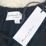 Michael Stars  Black Ribbed Midi Tank Dress Sleeveless Reversible Size Medium New Photo 5