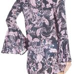 Maaji Rose Joy Swim Cover Up Dress Caftan in Pink & Black Floral Print Sz M EUC Photo 1