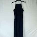 After Six Midnight Blue Chiffon Lace Formal Prom Special Event Gown 4 Photo 2