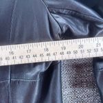 Jones New York Womens Leather Overcoat Size 12 Black Grunge Indie Punk Rock Photo 13