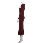 Galvan London Atalanta Long Sleeved Dress Burgundy Size XL New w/Tag Retail $950 Photo 2