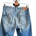 Edwin Denim Cai classic Straight High‎ Waist Non stretch Ripped Jeans size 26 Blue Photo 14