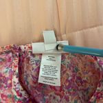 Sweet Storm Sweet.storm pink multicolored ditzy floral ruffled v-neck mini dress. Size L. Photo 8