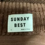 Aritzia Sunday Best Brown Corduroy Long Sleeve Button Up Shirt Top Jacket Size S Photo 2