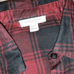 beach lunch lounge top Red Black Buffalo Plaid Check Small Button Up S Photo 6