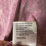 Pilcro Anthropologie Thermal Top Waffle Knit Pink/Purple Tie-Dye Washed Finish S Photo 7