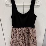 SheIn  Pink and Back Polka Dot Romper Photo 1