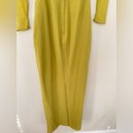 House Of CB  XL D-DD 'Zahra' Chartreuse Plunge Maxi Dress mustard yellow‎ NWOT Photo 8