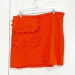 Victoria Beckham XL Orange Mini Skirt with Pocket Photo 0