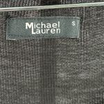 Michael Lauren Black Ribbed Cold Shoulder 3/4 Sleeve Top Womens Size S Photo 1