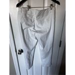 Cache  white ankle pants size 8 stretchy jean dress pants Photo 2