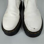 Dr. Martens 2976 Smooth White Leather Quad Platform Boots Size 7 Photo 2