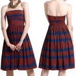 Anthropologie Girls From Savoy Oxidized Medallions Strapless Tulle Dress Size XS Photo 1