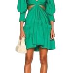 Jason Wu Poplin Cut Out Mini Dress Kelly Green Size Small Photo 0