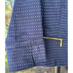 Laura Ashley Womens Blue Jacquard Jacket With Gold Zippers Size M Photo 7