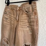 Vervet By Flying Money Women’s Distressed Crop‎ Autumn Denim Jeans Size 29 Brown Photo 8