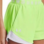 Under Armour NEW Size Medium Womens Play Up 3.0 Shorts Neon Yellow Running Photo 0