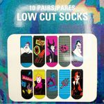 Disney Villains Womens Low Cut Socks Ursula Cruella de Vil Hades Maleficent Gift Photo 8