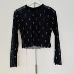 KILLSTAR  mystica moon crop top Long sleeve sheer size small Photo 6