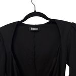 Reformation  Black Should Pad Adams Mini Dress Size Medium Photo 3