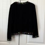 Lisa Nichols Mary William & Co Black Jeweled Cardigan Sweater Medium Photo 6