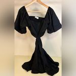NWT SHY Velvet cutout black mini dress Large Black Photo 3
