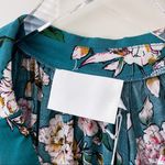Vacate the Label Floral Dolman Collared Top Green Photo 4