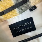 ALLSAINTS  Fenix Check Jacket in Ecru White & Mustard size 10 Photo 3