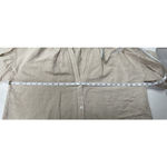 ZARA  women linen blend shirt tunic button down Beige Natural M and L Photo 11