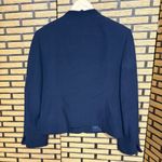 Talbots Navy Ribbed Silk Blazer Size 6 Photo 1