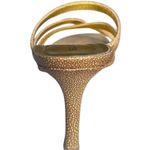 Vintage Ellen Tracy Heel Sandals Strappy Gold Metallic US 9 M Casual Formal 90s Photo 10