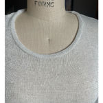 Joah Brown Long Sleeve Scoop Neck Gray Knit Top Size S/M Small Medium Photo 3