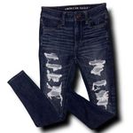 American Eagle Outfitters High Rise Jegging Distressed Jeans Photo 0