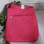 Barbie Pink Double Zipper Expandable Crossbody Bag NWT Photo 2